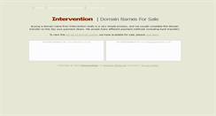 Desktop Screenshot of intervention.co.uk